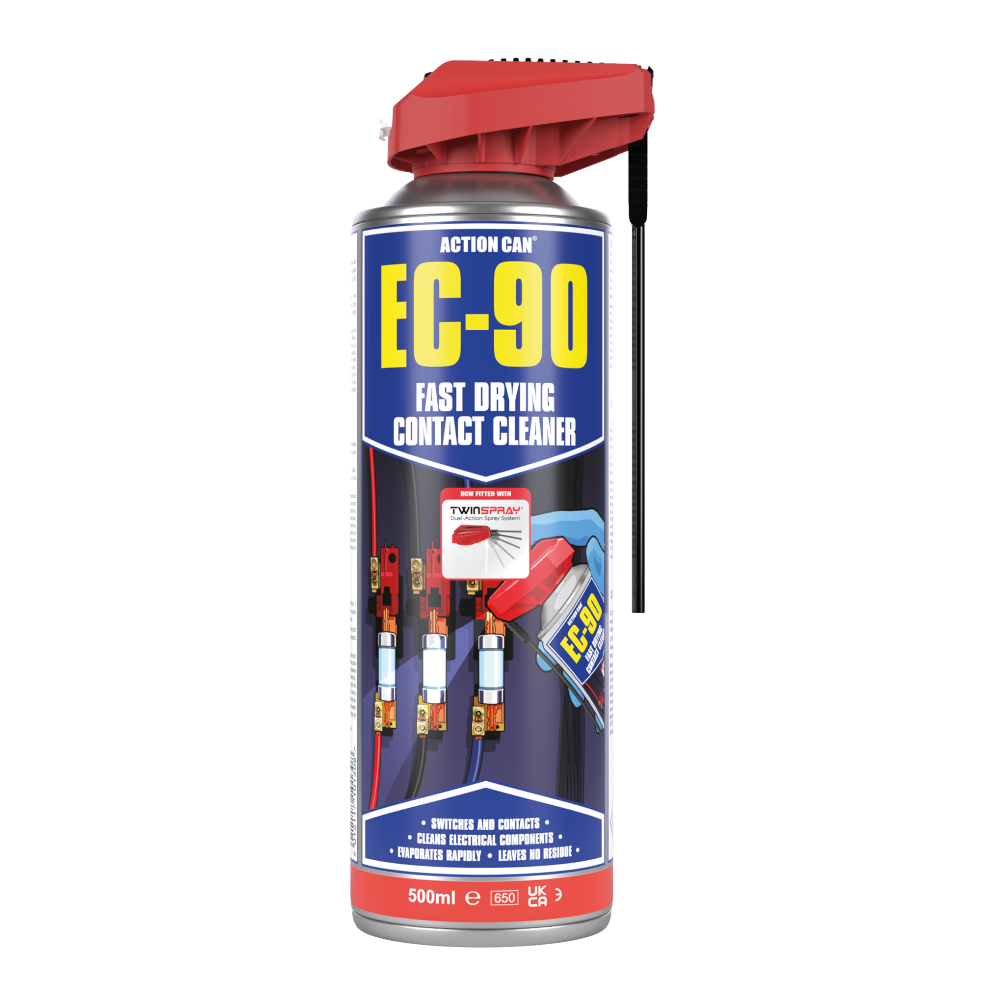 ACTION CAN EC-90 TWINSPRAY LIMPADOR DE CONTACTOS ELÉTRICOS 500ML