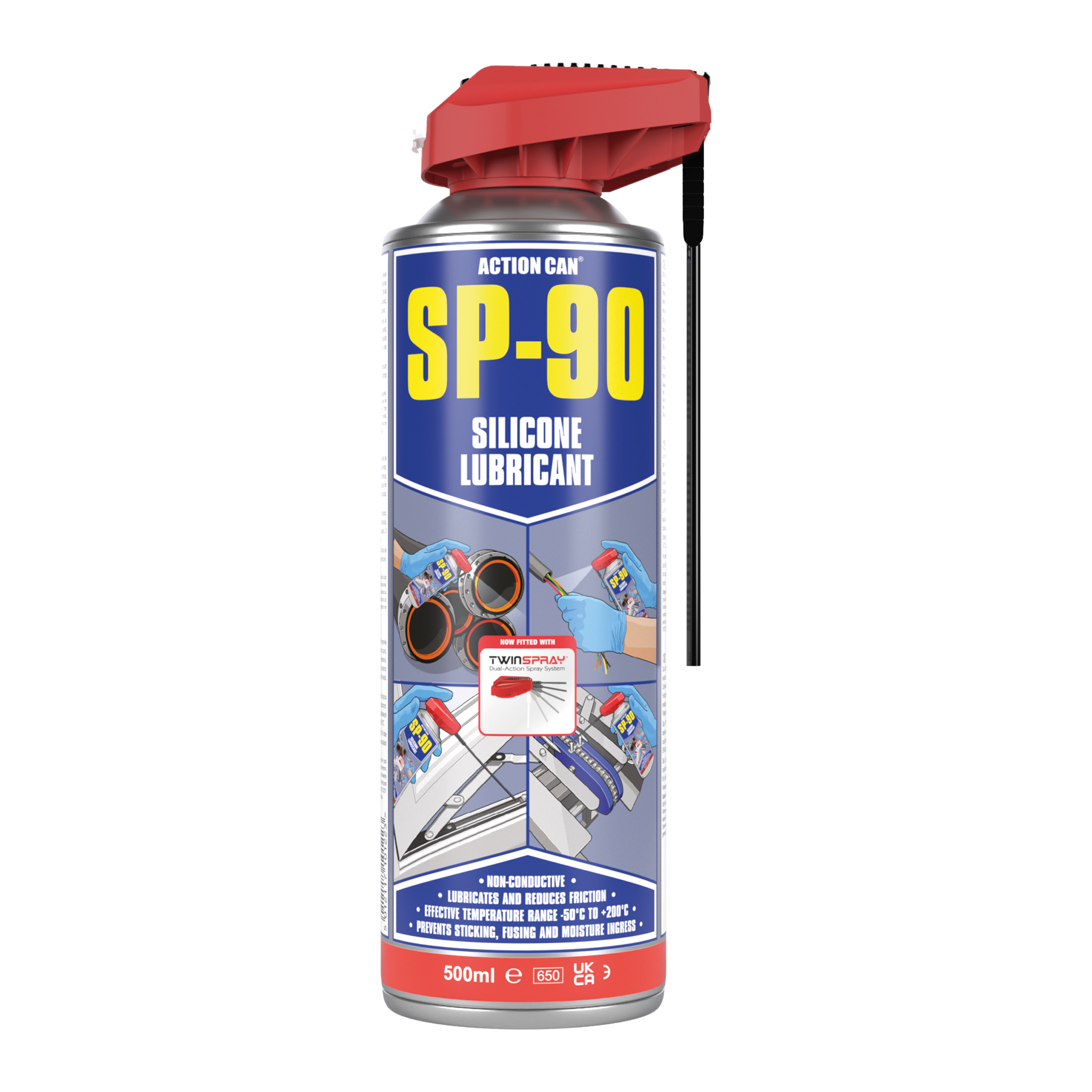 ACTION CAN SP90 TWINSPRAY SILICONE LUBRIFICANTE 500ML