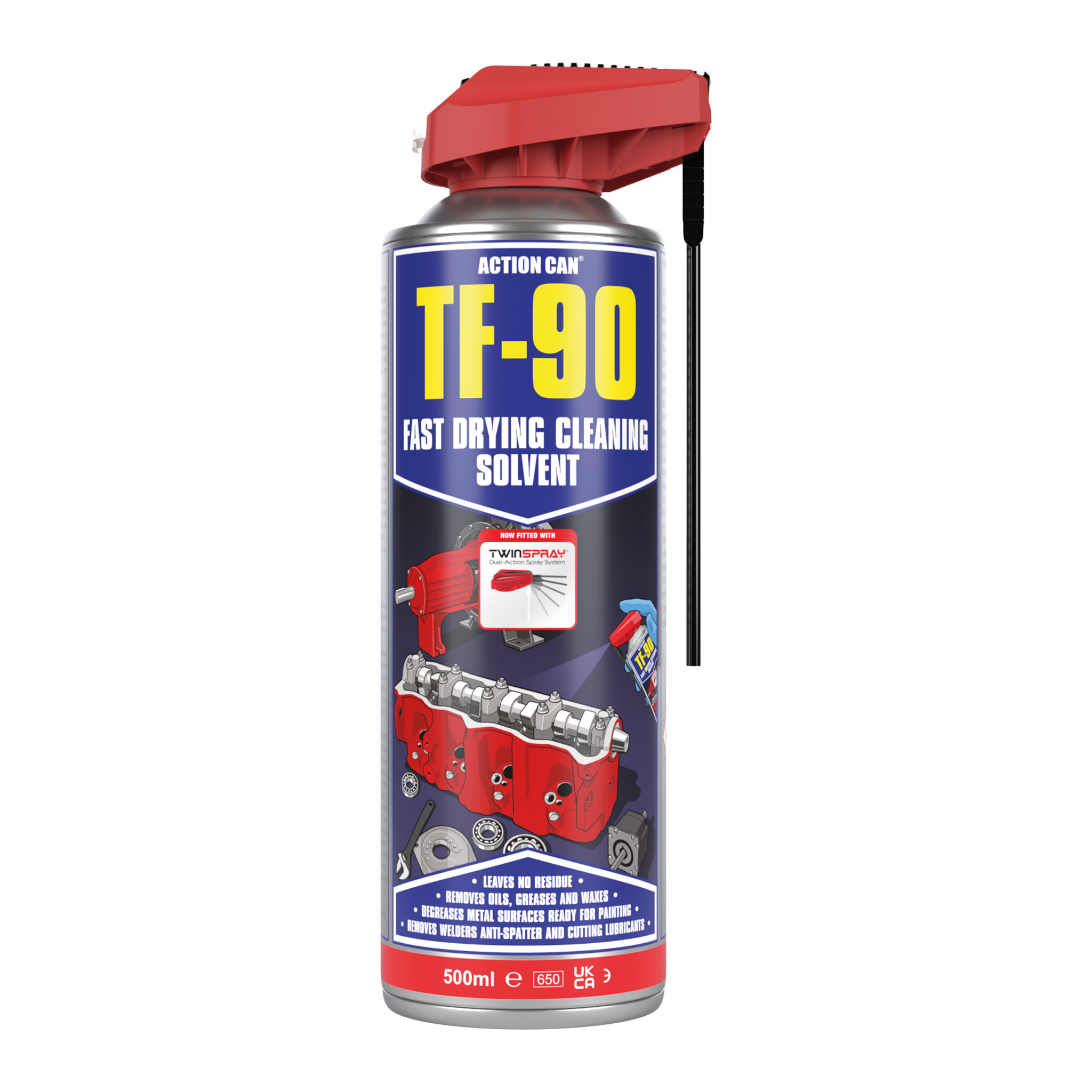 ACTION CAN TF90 TWINSPRAY DESENGORDURANTE DE SECAGEM RÁPIDA
